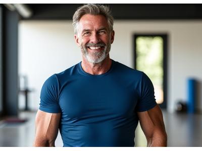 Επαγγελματίας fitness με εξειδίκευση σε λειτουργική κίνηση, φωτογραφία σε γυμναστήριο